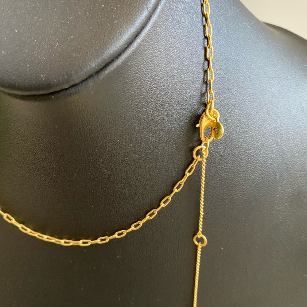 Madewell NEW Beaded Charm Necklace - Picture 2 of 3
